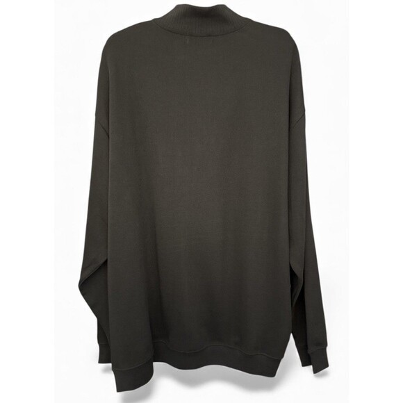 Cutter&Buck Big & Tall Sweater 3XB Supima Cotton 1/2 Zip Green Pullover Mens - Picture 3 of 5
